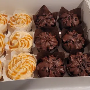 a box of cupcakes