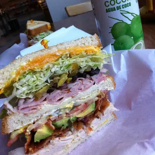 THE club sandwich, with avocado.