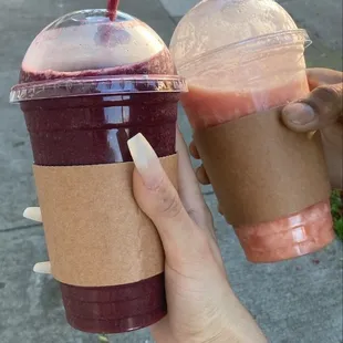 berry berry freeze/ cantaloupe pineapple freeze