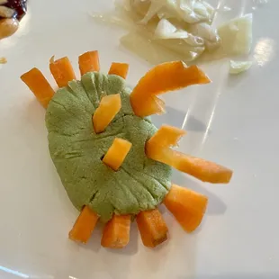 Even my wasabi crab was delicious