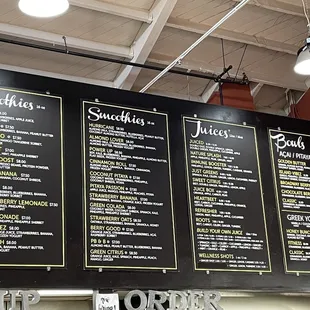 Menu board