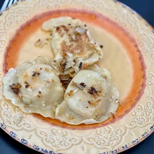 The pierogis.