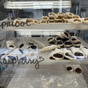 Kalaczki in three flavors.  Its like a pastry/cookie.  Her's are so fresh.  Yum.