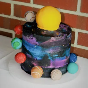 a space themed cake