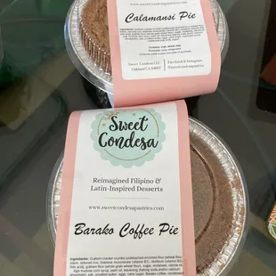 Calamansi and Barako coffee pie