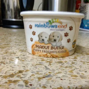 Puppy yogurt for our four legged friends