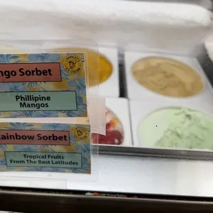 Pretty rainbow sorbet!