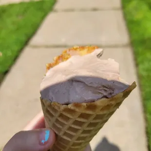 Mexican scoop in a waffle cone
