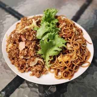 Half Fried Rice and Half Fried Noodle