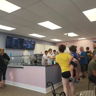 customers at the counter