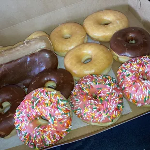 a box of assorted donuts