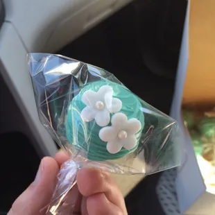 Yummy cake pops for our anniversary! So good!