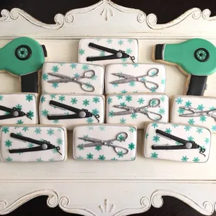 Custom Hair Salon Cookies