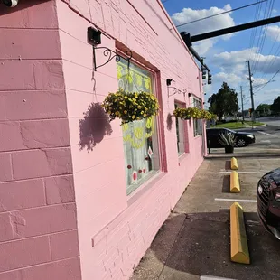 outside