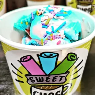 Scooped Ice Cream-Cotton Candy