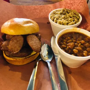 Sausage sandwich plate