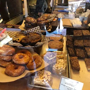 a variety of baked goods