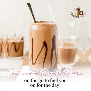 For those who can&apos;t say no to Chocolate, this indulgent Chocolate Smoothie will be your favorite!
-
Try this chocolatey and creamy heaven!