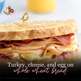 L12. Turkey Cheese Bread Lunch Sandwich
