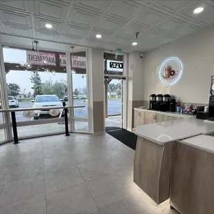 the inside of the store