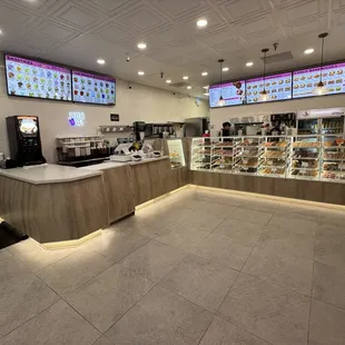 the counter area