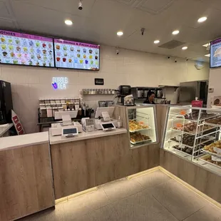 the counter area