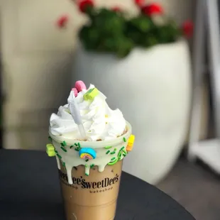 Lucky Charm latte (limited time for St. Patrick&apos;s Day)