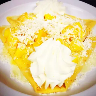 Mango & Coconut Crepes