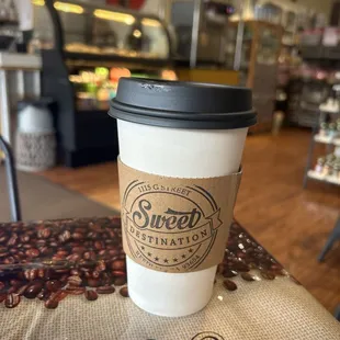 Hazelnut double shot latte