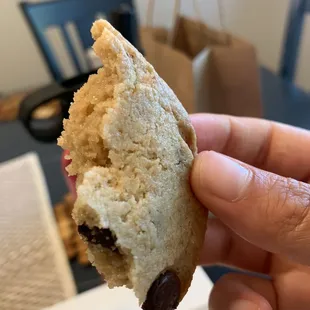 Paleo vegan chocolate chip cookie