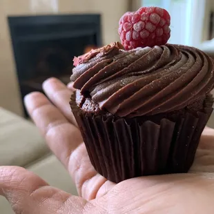 Raspberry Chocolate cupcake / vegan
