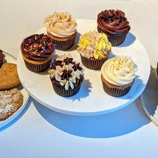 dessert, cupcakes, food