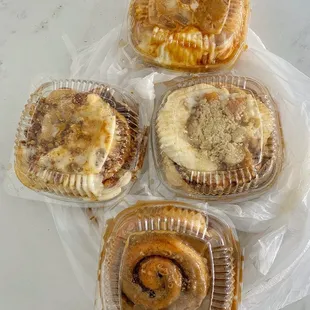 Pecan praline, Peach Cobbler, Caramel Apple Pie, Brown Butter Maple Glazed