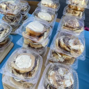 a variety of pastries