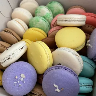 a box of macarons