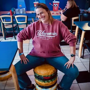 Onion rings, poppers, Mac &amp; cheese bites &amp; cheese curds were just as delicious as the burgers!