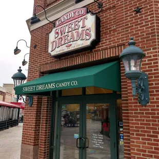 the front of the store