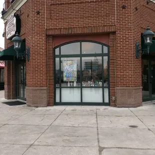 the front of a store