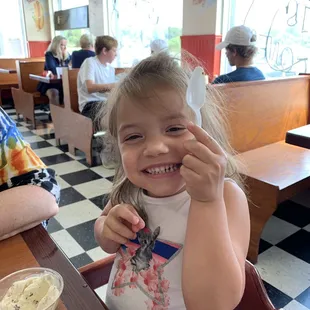 Someone&apos;s enjoying their custard!!!