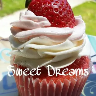 strawberries cupcake
