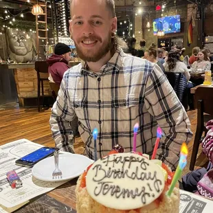 Delicious cake for a birthday!