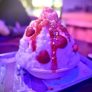Strawberry and Cream Shaved Ice
