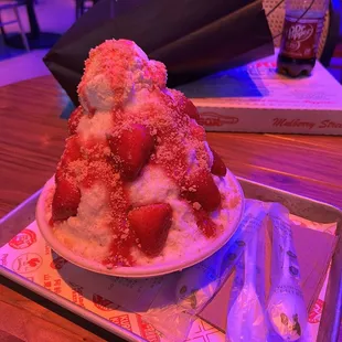 Strawberries and Cream Shaved Ice