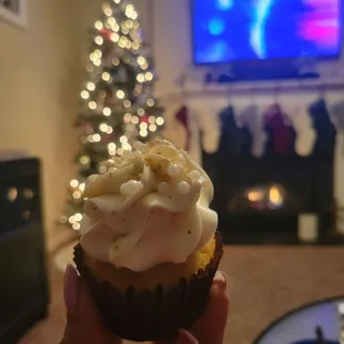 Eggnog cupcakes