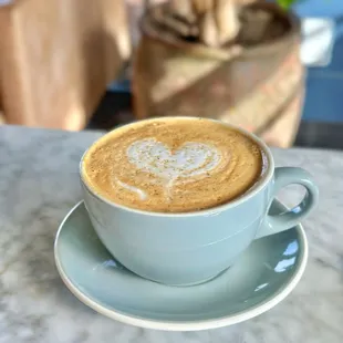 GOCHUJANG CARAMEL LATTE - housemade gochujang caramel sauce, espresso &amp; milk, sweet w/a touch of spice!