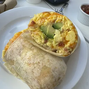 Locs and Bacon Burrito