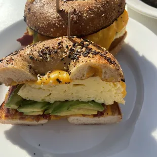 Bagel Egg Breakfast Sandwich