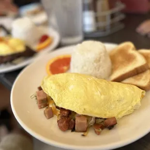 Hawaiian omelette