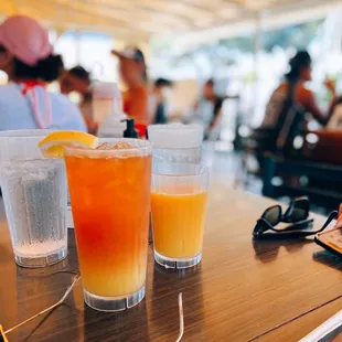 Plantation iced tea / $4.95 + Pineapple juice / $4.75