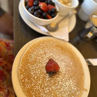Buttermilk Pancake and Fruit bowl